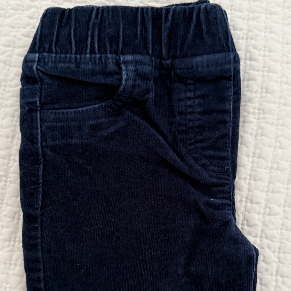 Boden Kids Dark Blue Corduroy Leggings